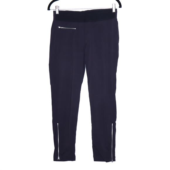 Athleta Pants - ATHLETA Mod Trekkie Crop Black Ripstop Side Zip Lightweight Active Women's 4